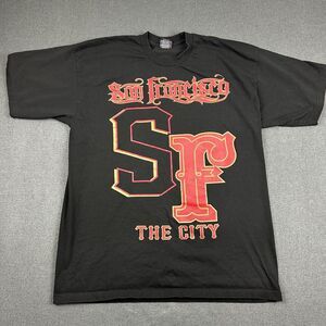 Vintage San Francisco Shirt Mens 3XL The City 49ers Streetwear Pro Tag Black USA